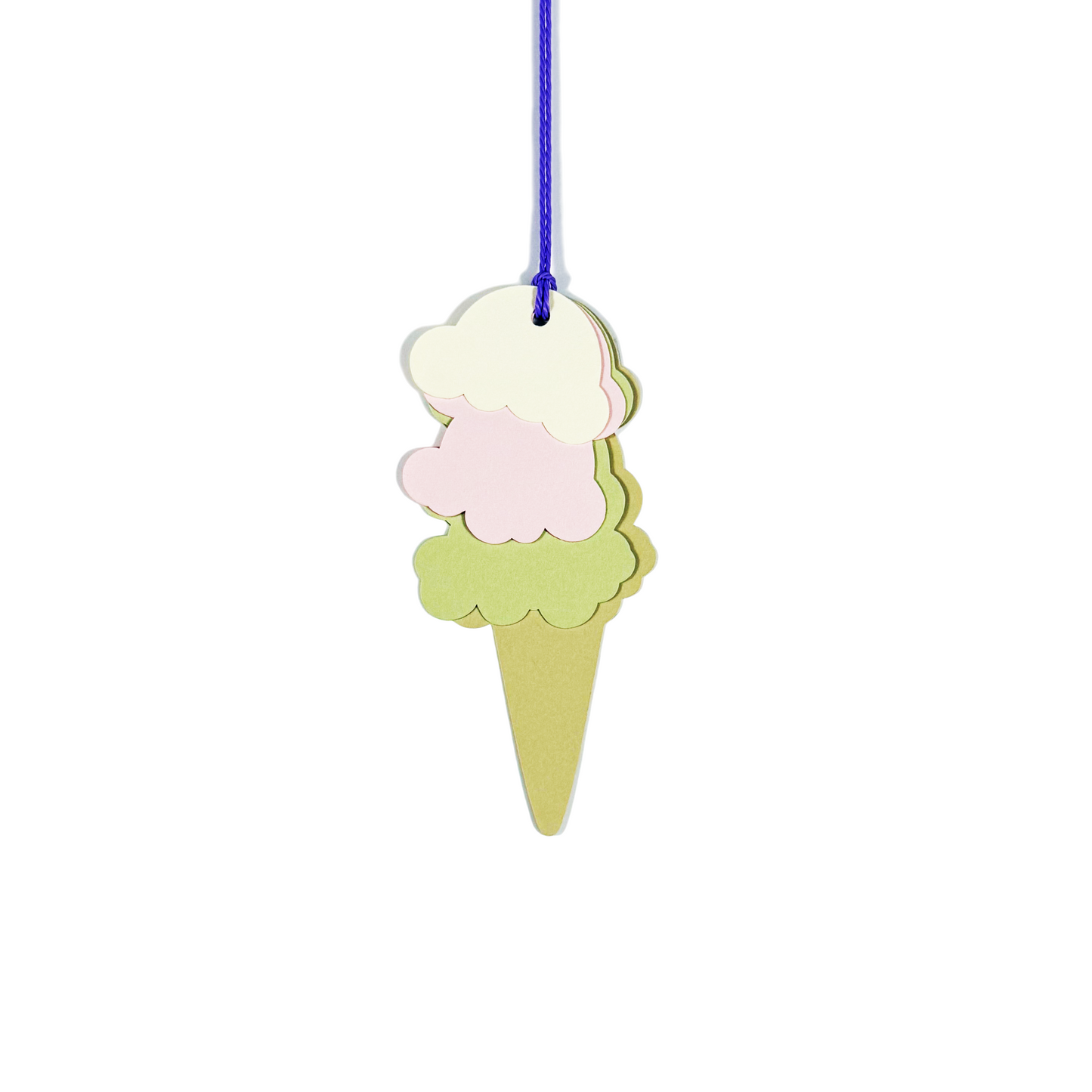 ice cream cone gift tag
