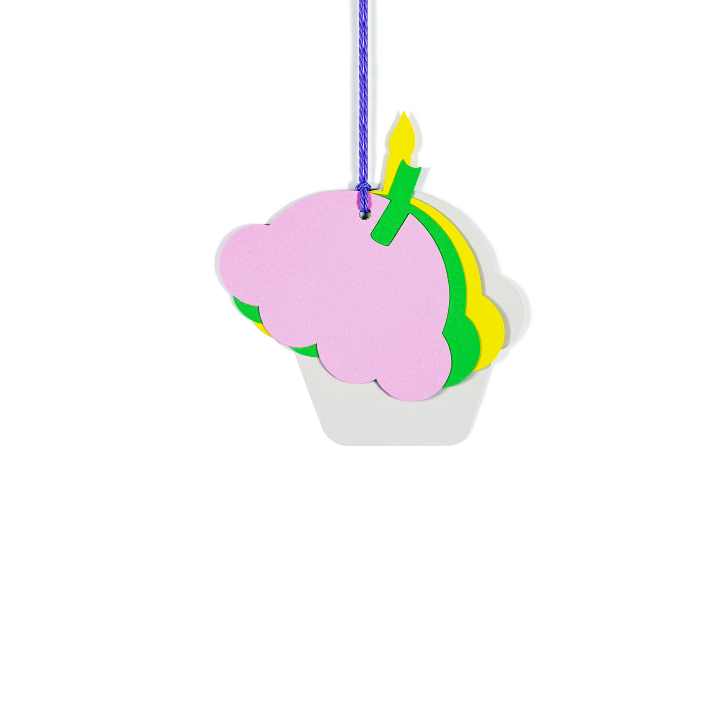 birthday cupcake gift tag