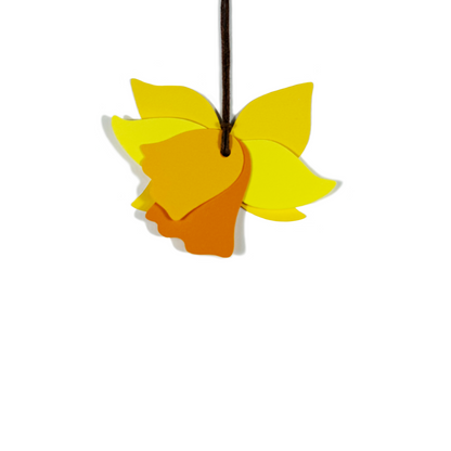 crocus flower gift tag