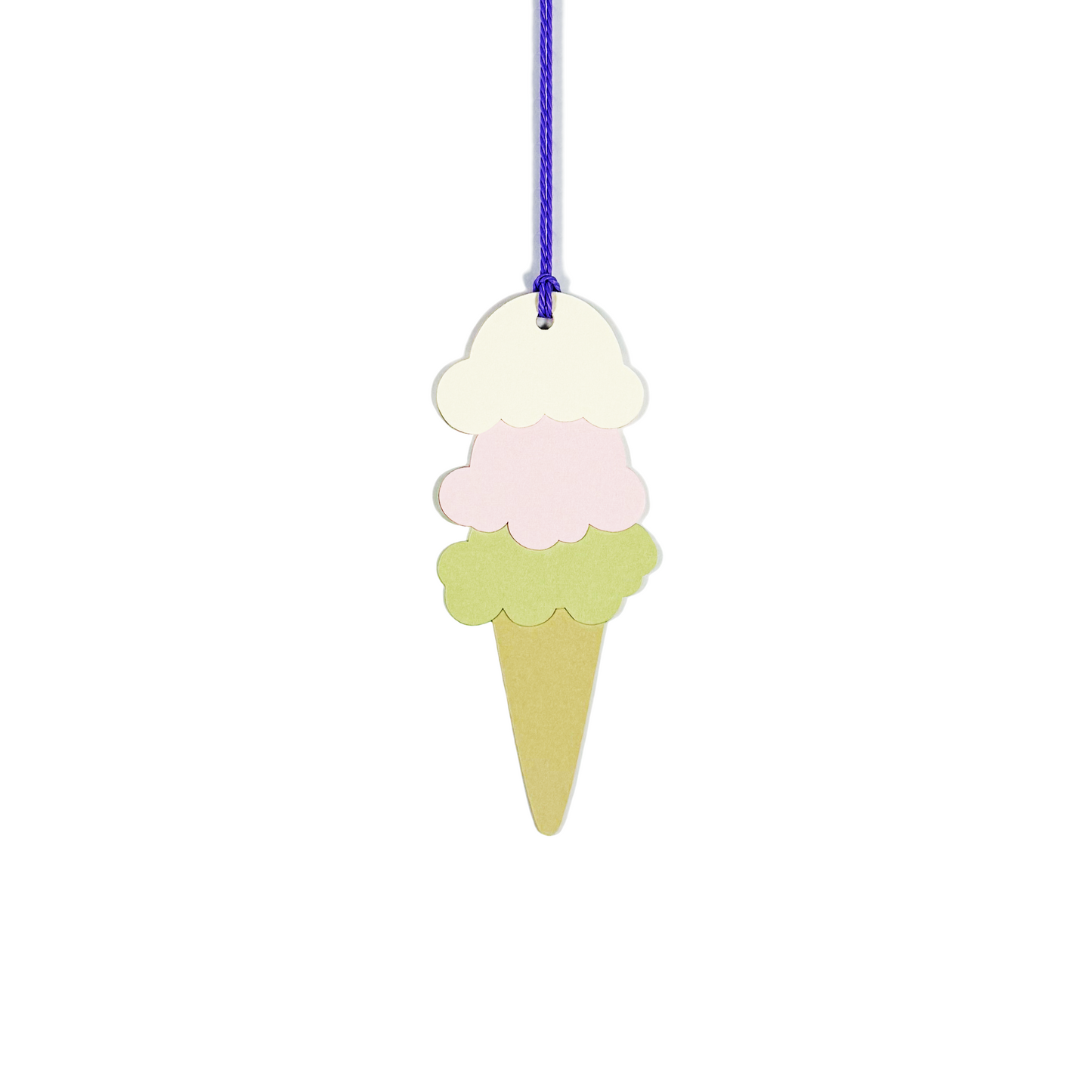 ice cream cone gift tag