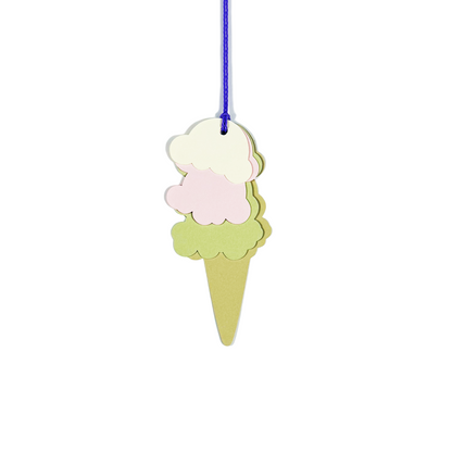 ice cream cone gift tag