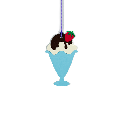 ice cream sundae gift tag