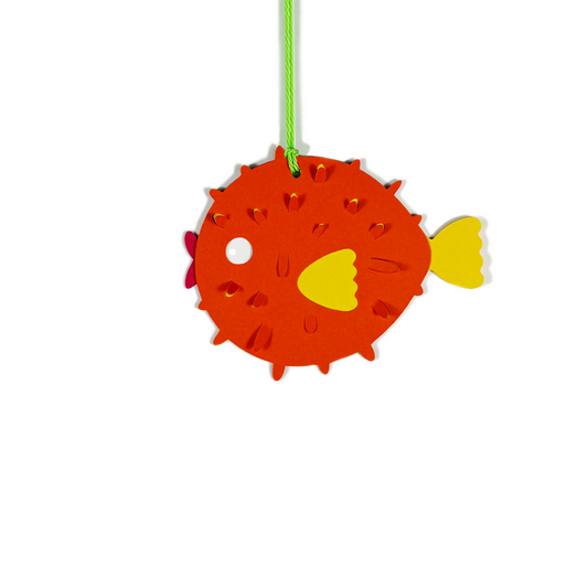 puffer fish gift tag
