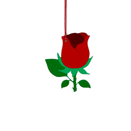 rose gift tag