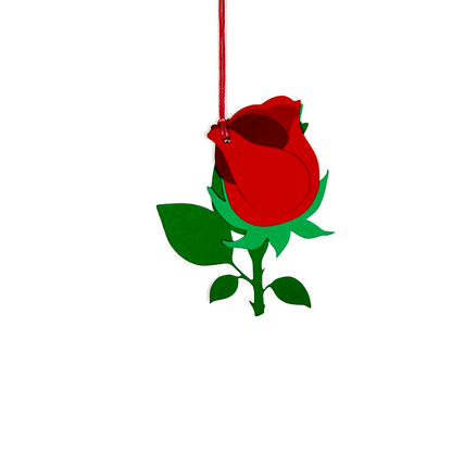 rose gift tag