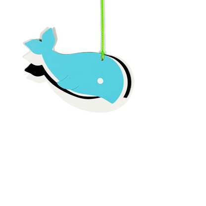 whale gift tag